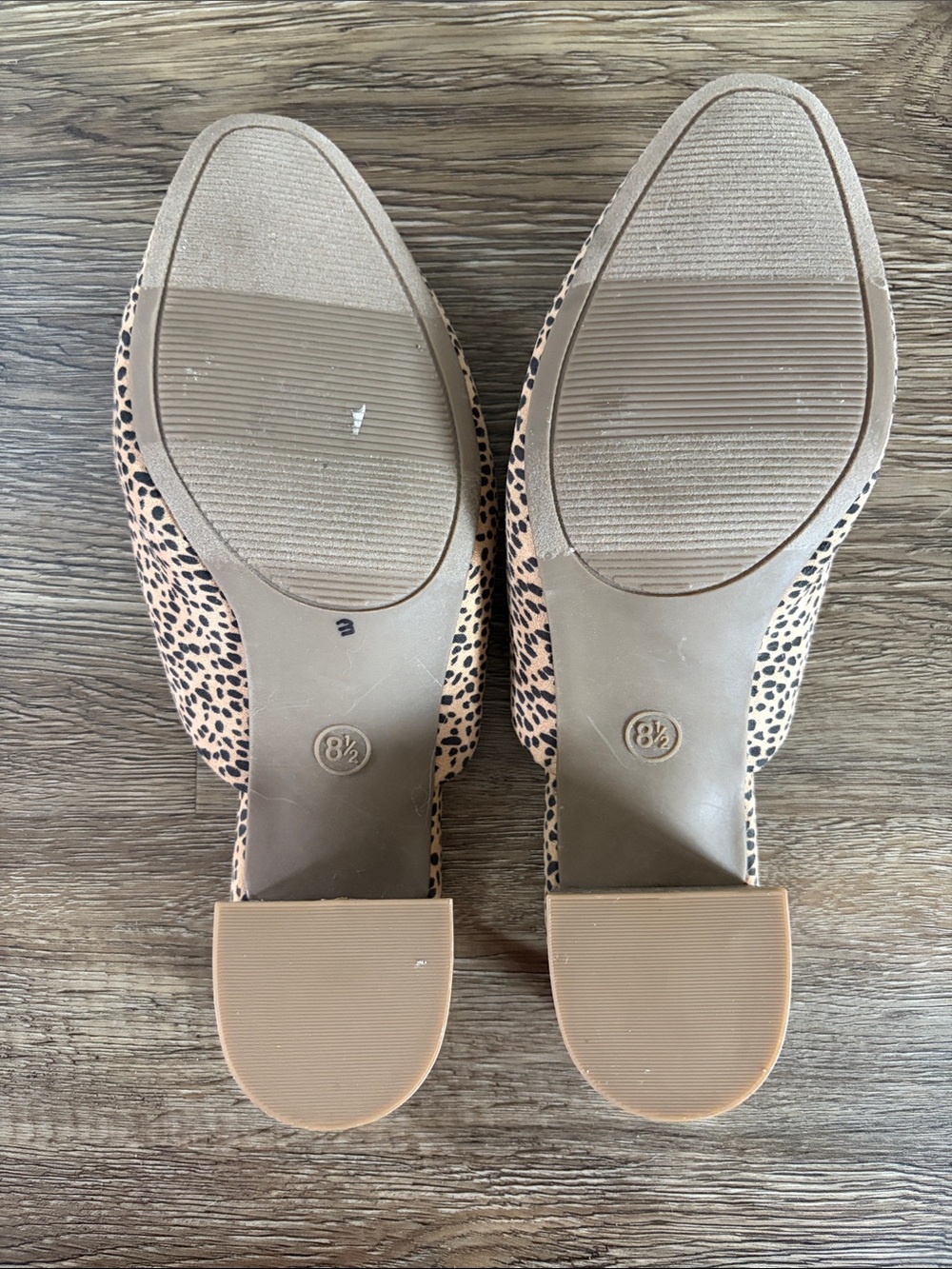 Report Leopard-Print Slip-On Mules - Tan and Black - Picture 4 of 7